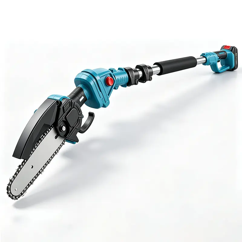 3-in-1 Cordless Pole Saw and Mini Chainsaw, Electric Tree Trimmer with Extension Pole, 2 Batteries & Garden Pruning Shears