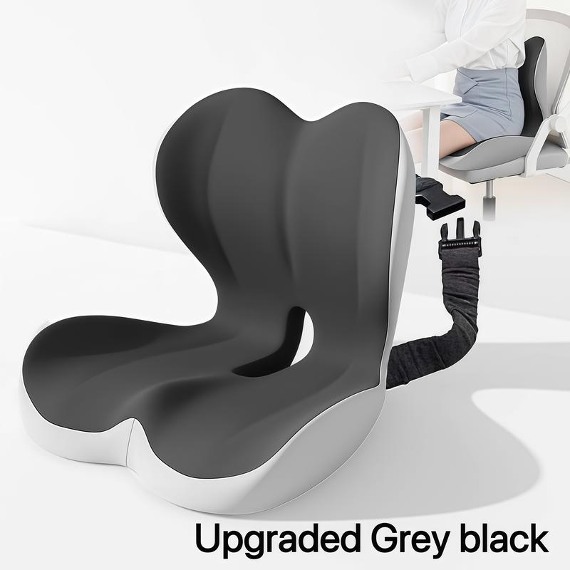 Premium Memory Foam Car Seat Cushion for Long Drives, Non-Slip Support Pad with Removable Washable Cover, Comfortable Seat Booster for Back, Hip & Leg Support, Vehicle Interior Accessory