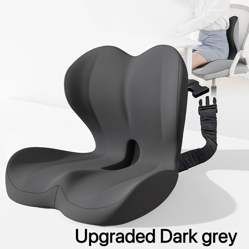 Premium Memory Foam Car Seat Cushion for Long Drives, Non-Slip Support Pad with Removable Washable Cover, Comfortable Seat Booster for Back, Hip & Leg Support, Vehicle Interior Accessory