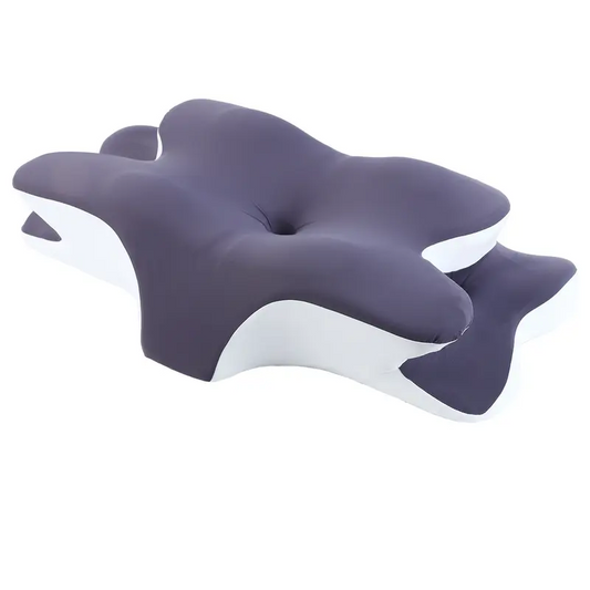 Ergonomic Double-Sided Neck Support Pillow with Cooling Cover, Contoured Cervical Design, Zoned Memory Foam Comfort, Large Armrest Pillow for Side Sleepers, Back Sleepers & Stomach Sleepers