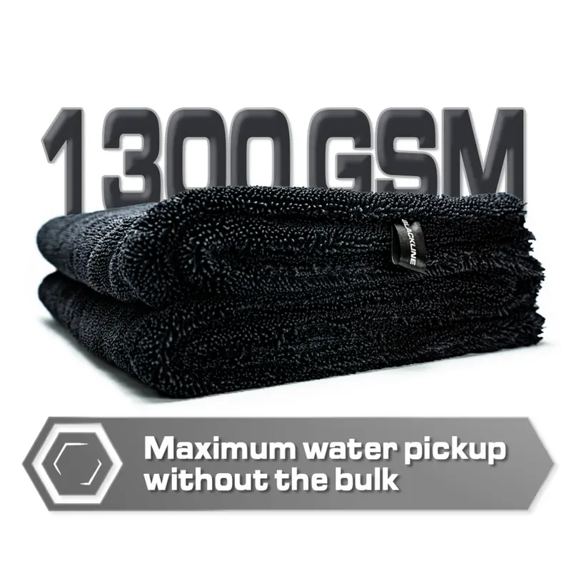 24x36in Twisted-Loop Microfiber Car Drying Towel, 1300 GSM Premium Weave, Soft Scratch-Safe Auto Detailing Cloth, Highly Absorbent Reusable Vehicle Cleaning Towel for Cars, Trucks & SUVs